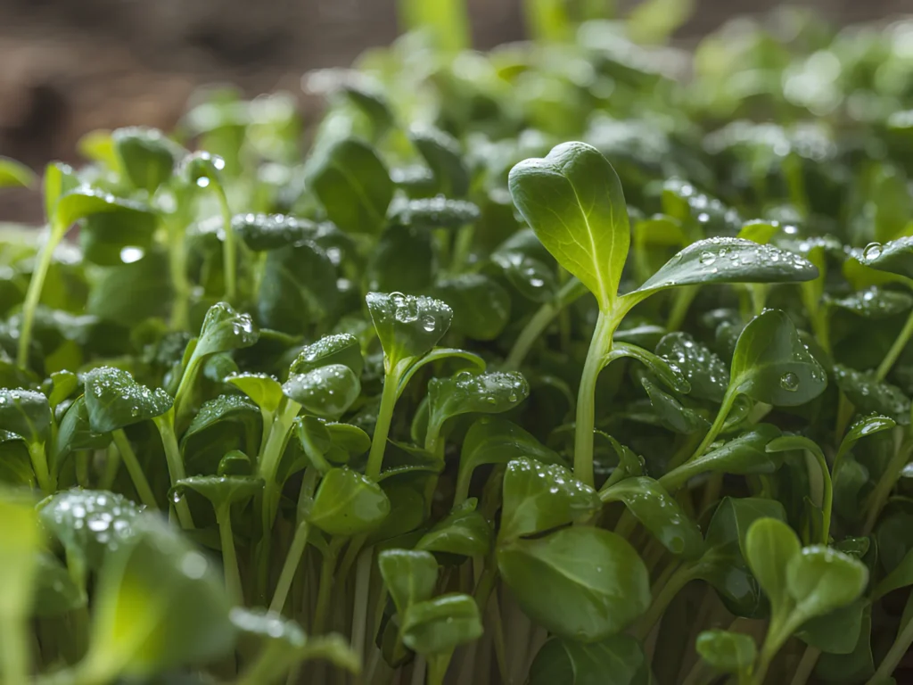 Image of sunflower microgreens.